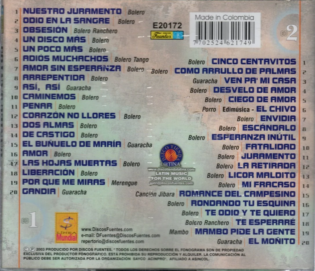 CDX2 Daniel Santos - Historia Musical De Daniel Santos - Image 2
