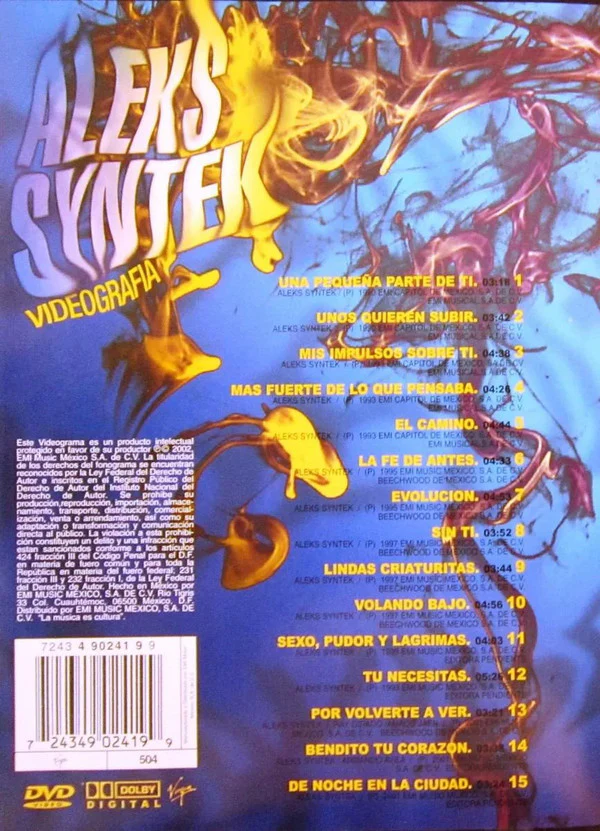 DVD Aleks Syntek – Videografia - Image 2