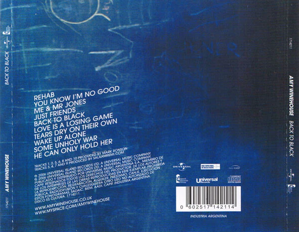 CD Amy Winehouse – Back To Black - Image 2