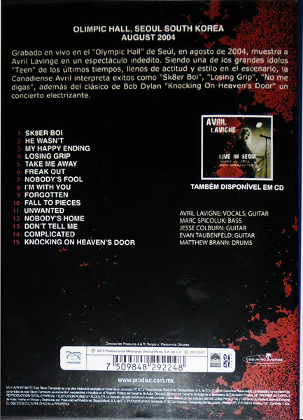 DVD Avril Lavigne - Live in Seoul - Image 2