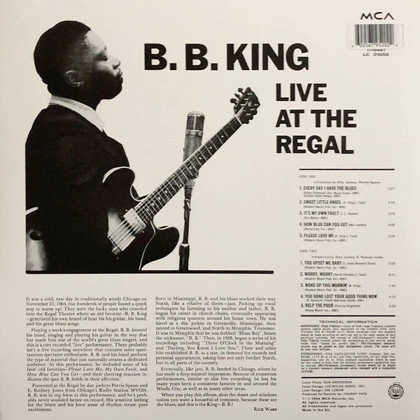 LP B.B. King – Live at The Regal - Image 2