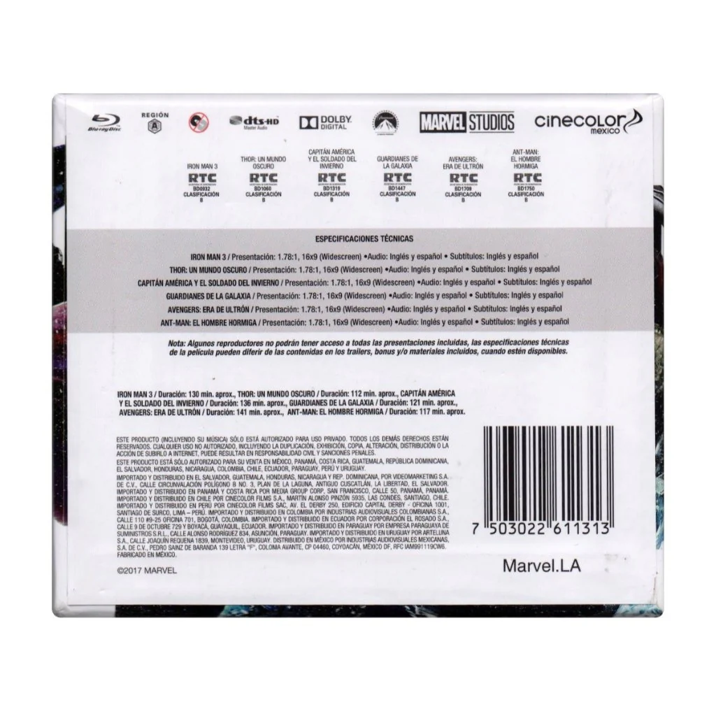 Blu-Ray Marvel Studios Cinematic Universe Pack - Fase 2 - Image 3