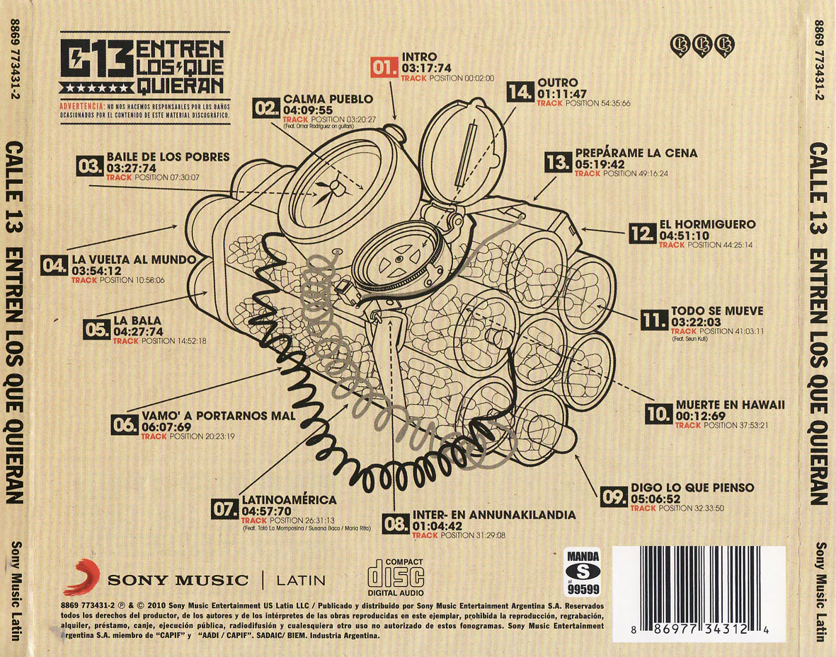 CD Calle 13 – Entren Los Que Quieran - Image 2