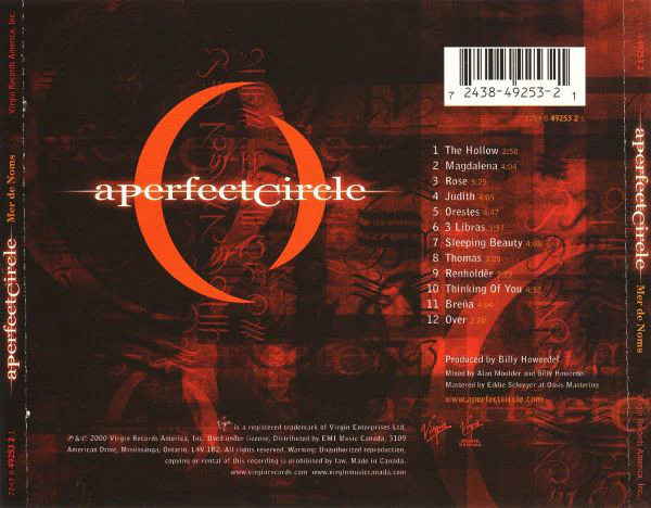 CD A Perfect Circle ‎– Mer De Noms - Image 2