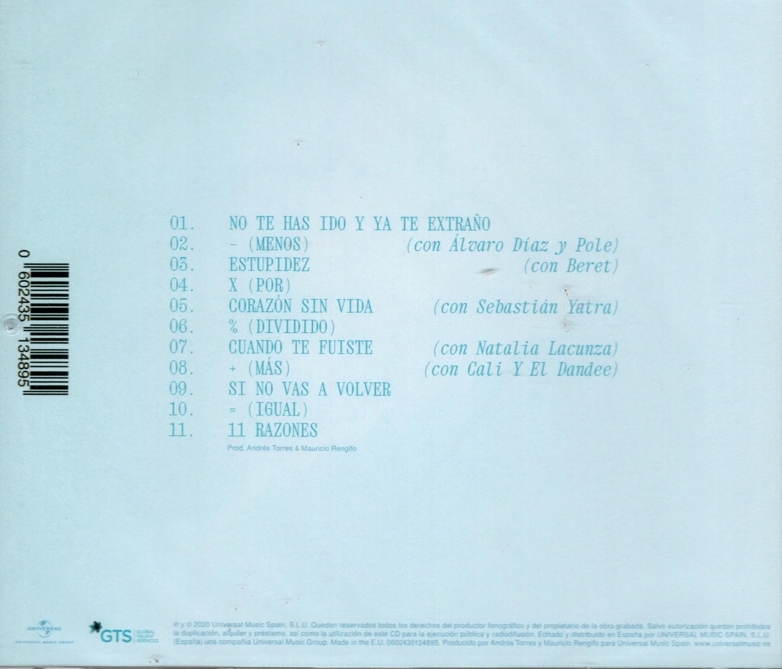 CD Aitana - 11 Razones - Image 2