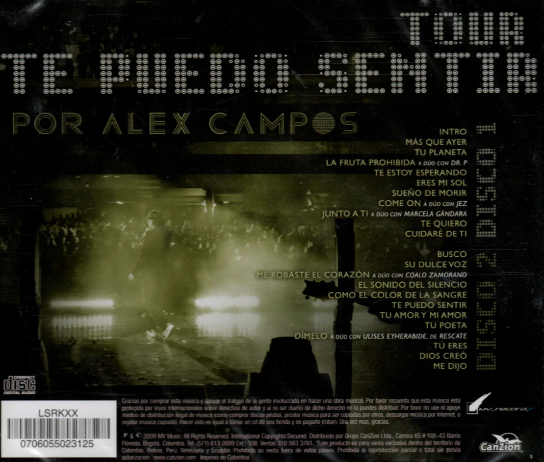 CD x 2 Alex Campos - Te puedo sentir - Image 2