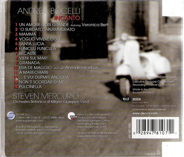 CD Andrea Bocelli – Incanto - Image 2