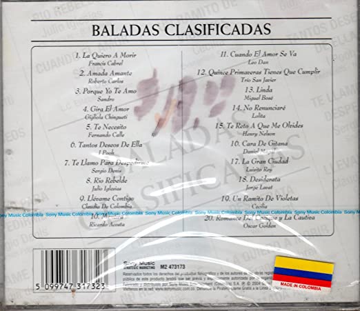 CD Baladas clasificadas Vol. 1 - Image 2