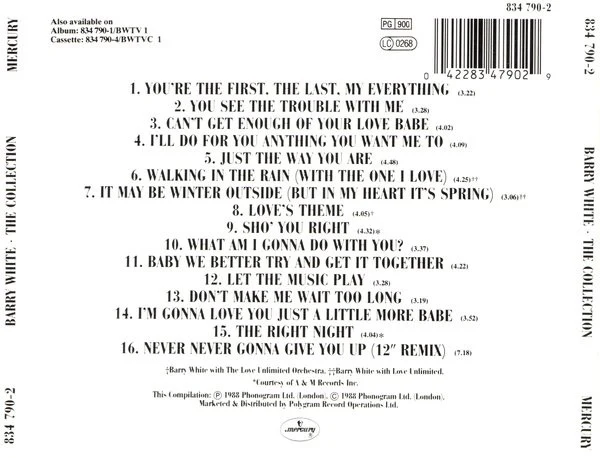 CD Barry White – The Collection - Image 2