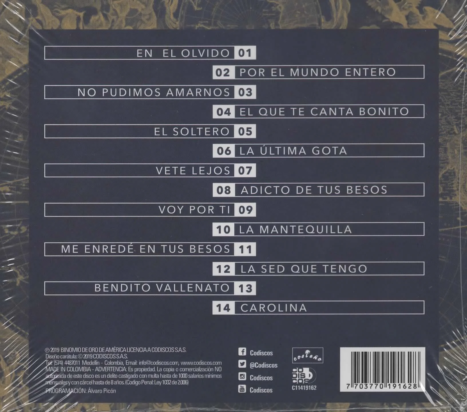 CD Binomio de oro de américa - Por el mundo entero - Image 2