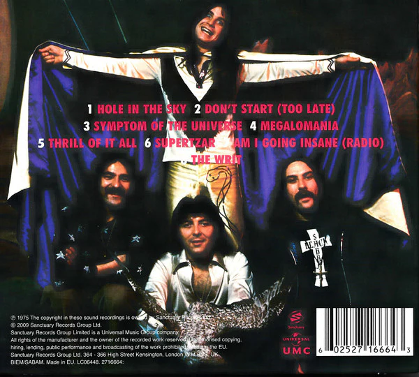 CD Black Sabbath – Sabotage - Image 2