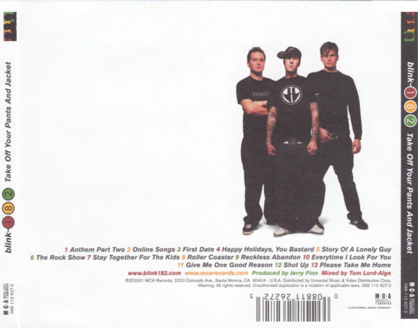 CD Blink-182 – Take Off Your Pants And Jacket - Image 2