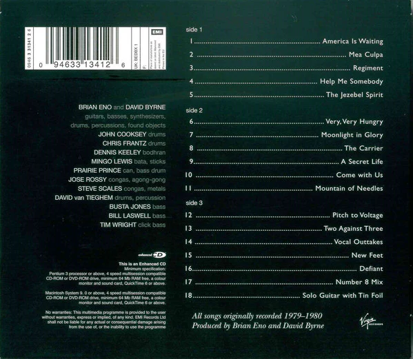 CD Brian Eno / David Byrne – My Life In The Bush Of Ghosts - Image 2