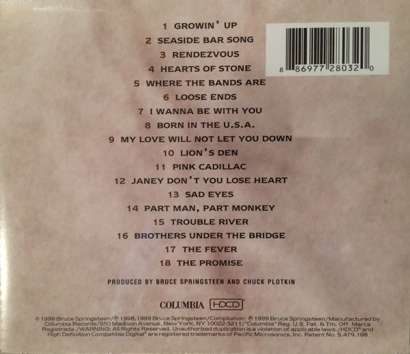 CD Bruce Springsteen – 18 Tracks - Image 2