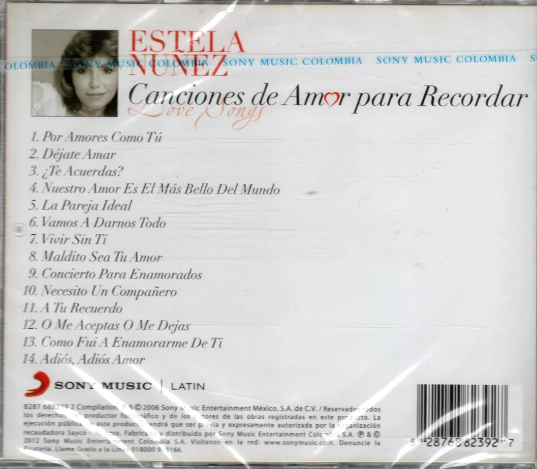 CD CANCIONES DE AMOR PARA RECORDAR / ESTELA NUÑEZ - Image 2