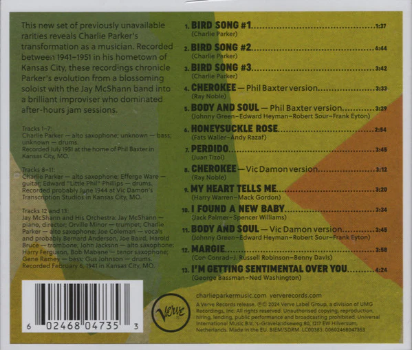 CD Charlie Parker – Bird In Kansas City - Image 2
