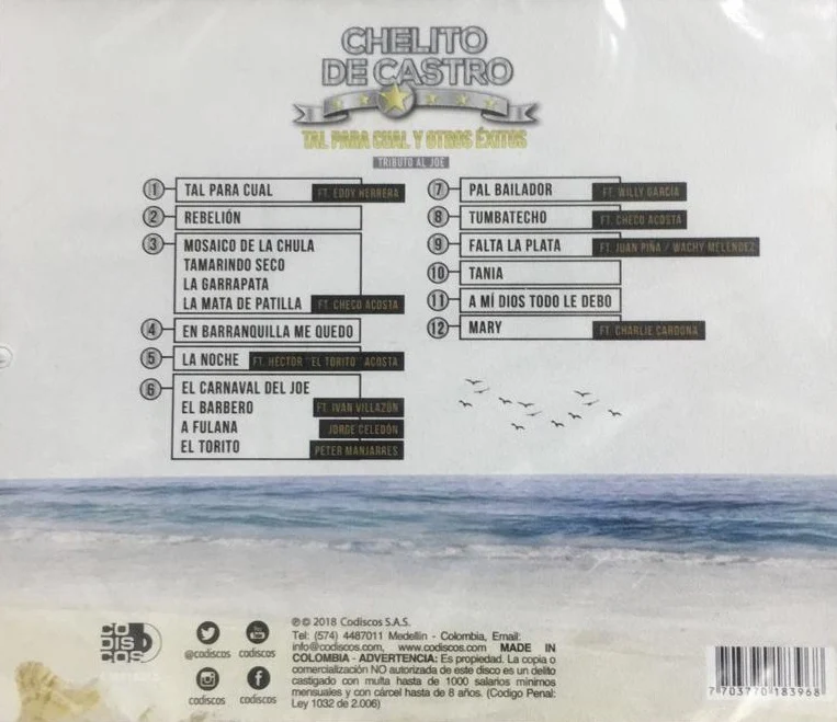 CD Chelito Castro - Tributo al Joe - Image 2