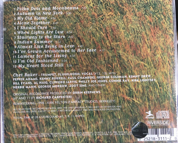 CD Chet Baker - The Art Of The Ballad - Image 2