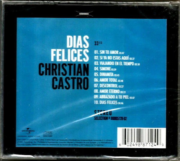 CD Christian Castro – Días Felices - Image 2