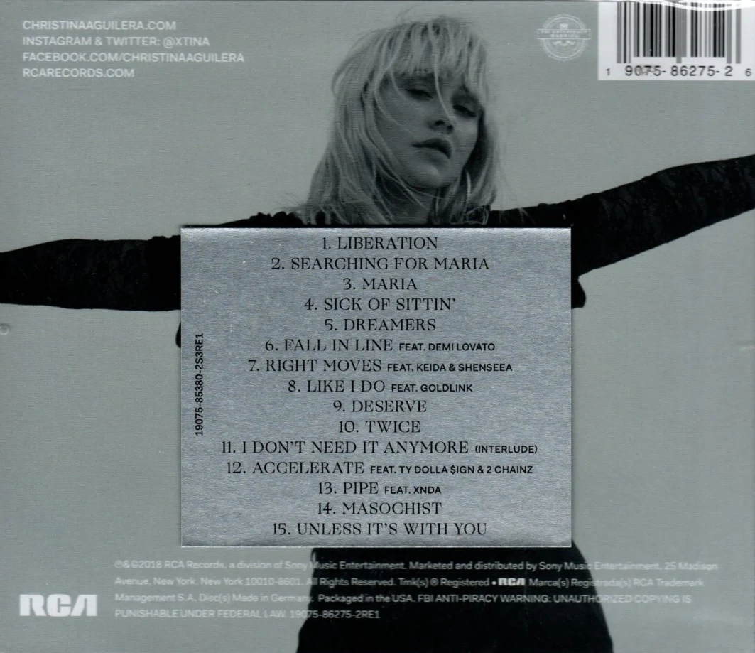 CD Christina Aguilera – Liberation - Image 2