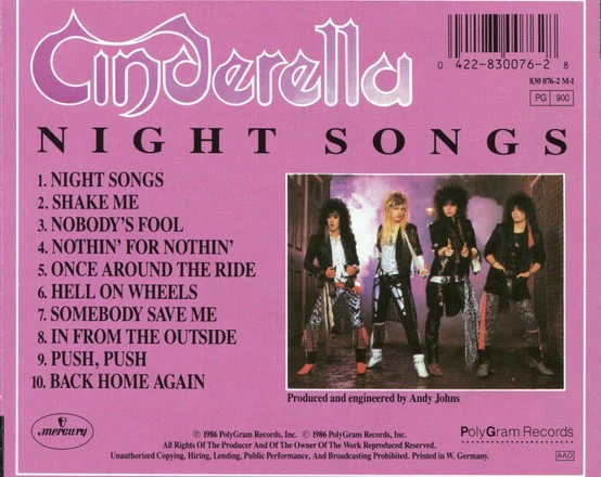CD Cinderella · Night Songs - Image 2