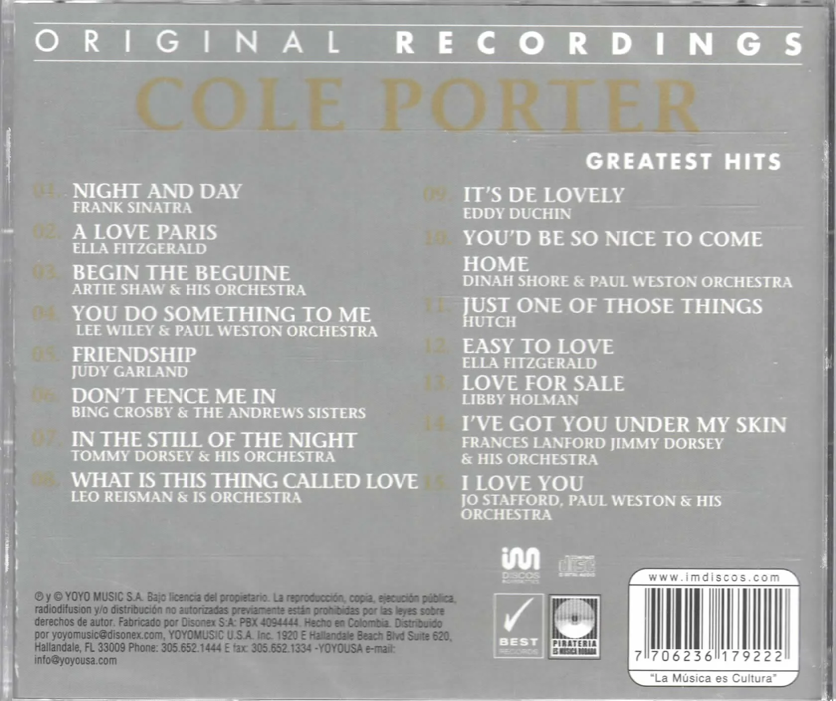 CD Cole Porter - Greatest Hits - Image 2
