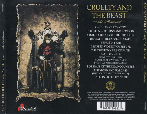 CD Cradle Of Filth – Cruelty And The Beast - Re-Mistressed - Image 2