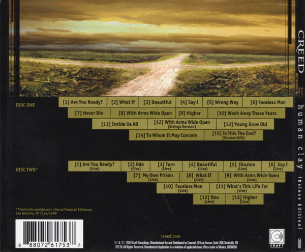 CD Creed – Human Clay Deluxe Edition - Image 2