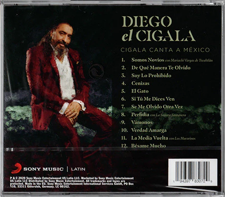 CD Diego El Cigala - Cigala Canta A México - Image 2