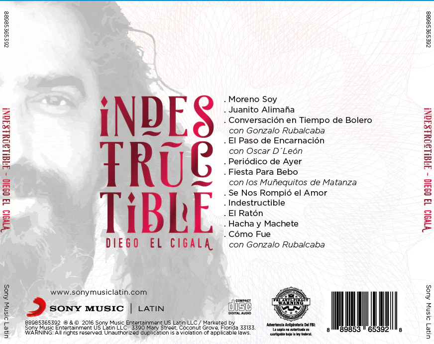 CD Diego El Cigala - Indestructible - Image 2