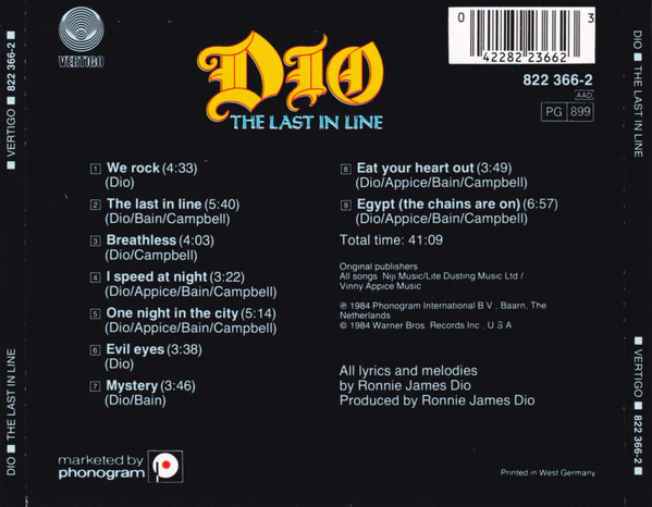 CD Dio - The Last in Line - Image 2