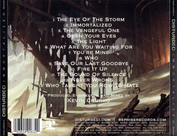 CD Disturbed ‎– Immortalized - Image 2