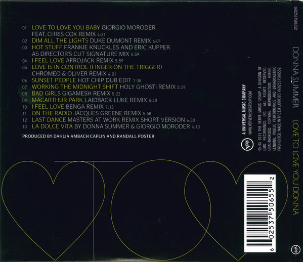 CD Donna Summer – Love To Love You Donna - Image 2