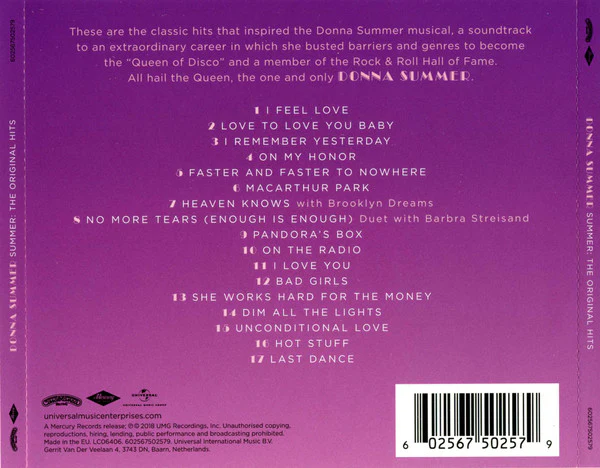 CD Donna Summer – Summer: The Original Hits - Image 2