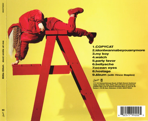 CD Billie Eilish - Don't Smile At Me - Image 2