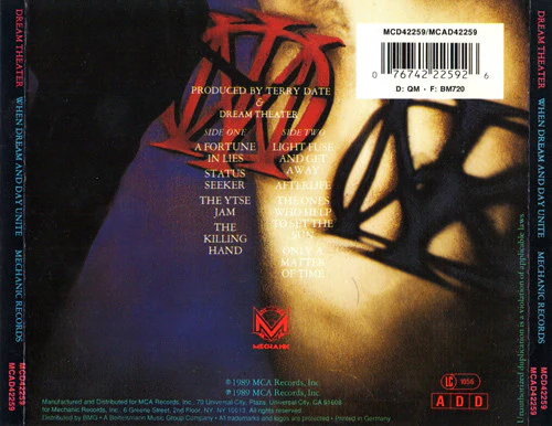 CD Dream Theater – When Dream And Day Unite - Image 2