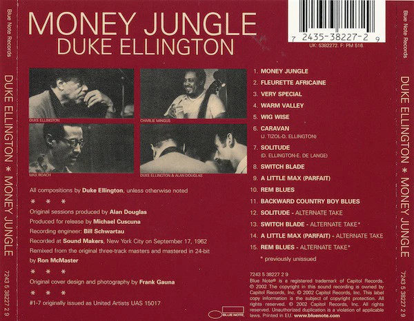 CD Duke Ellington • Charlie Mingus • Max Roach – Money Jungle - Image 2