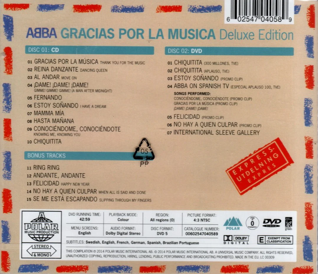 CD + DVD ABBA – Gracias Por La Musica - Image 2