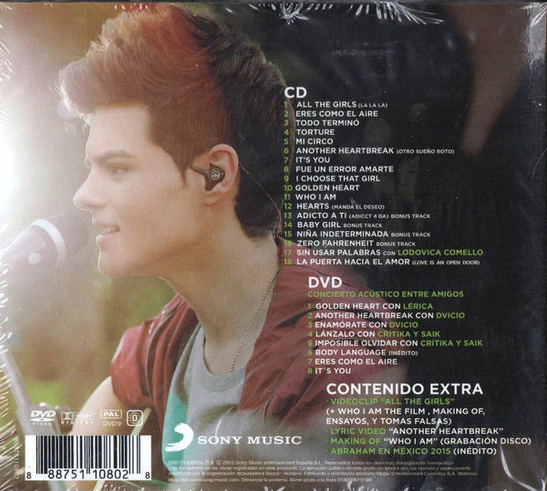 CD + DVD Abraham Mateo ‎– Who I Am - Image 2