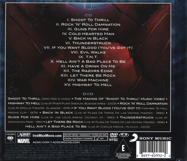 CD +DVD AC/DC ‎– Iron Man 2 - Image 2