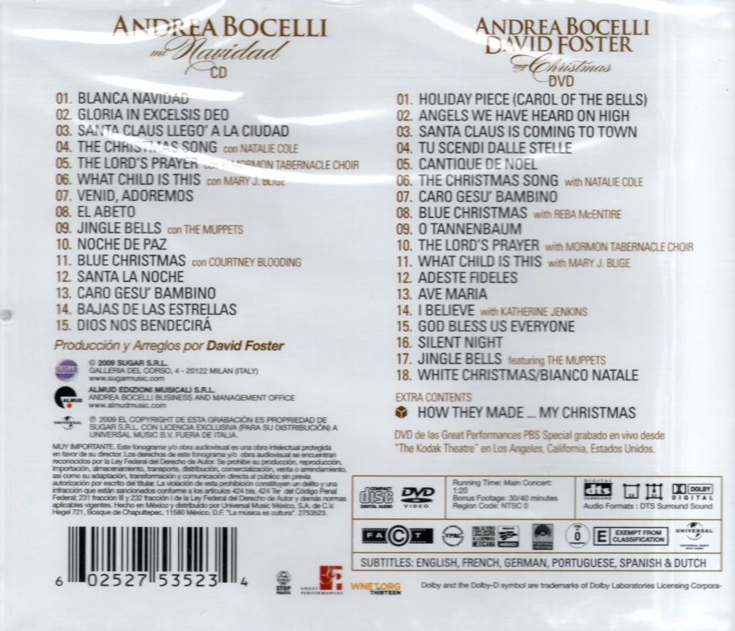 CD+DVD Andrea Bocelli – Mi Navidad - Image 2