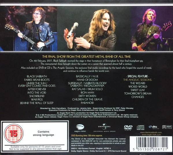 CD + DVD Black Sabbath – The End (4 February 2017 - Birmingham) - Image 2