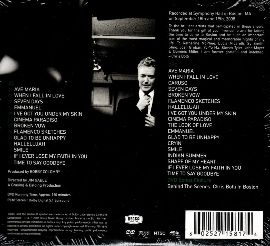 CD + DVD Chris Botti – In Boston - Image 2