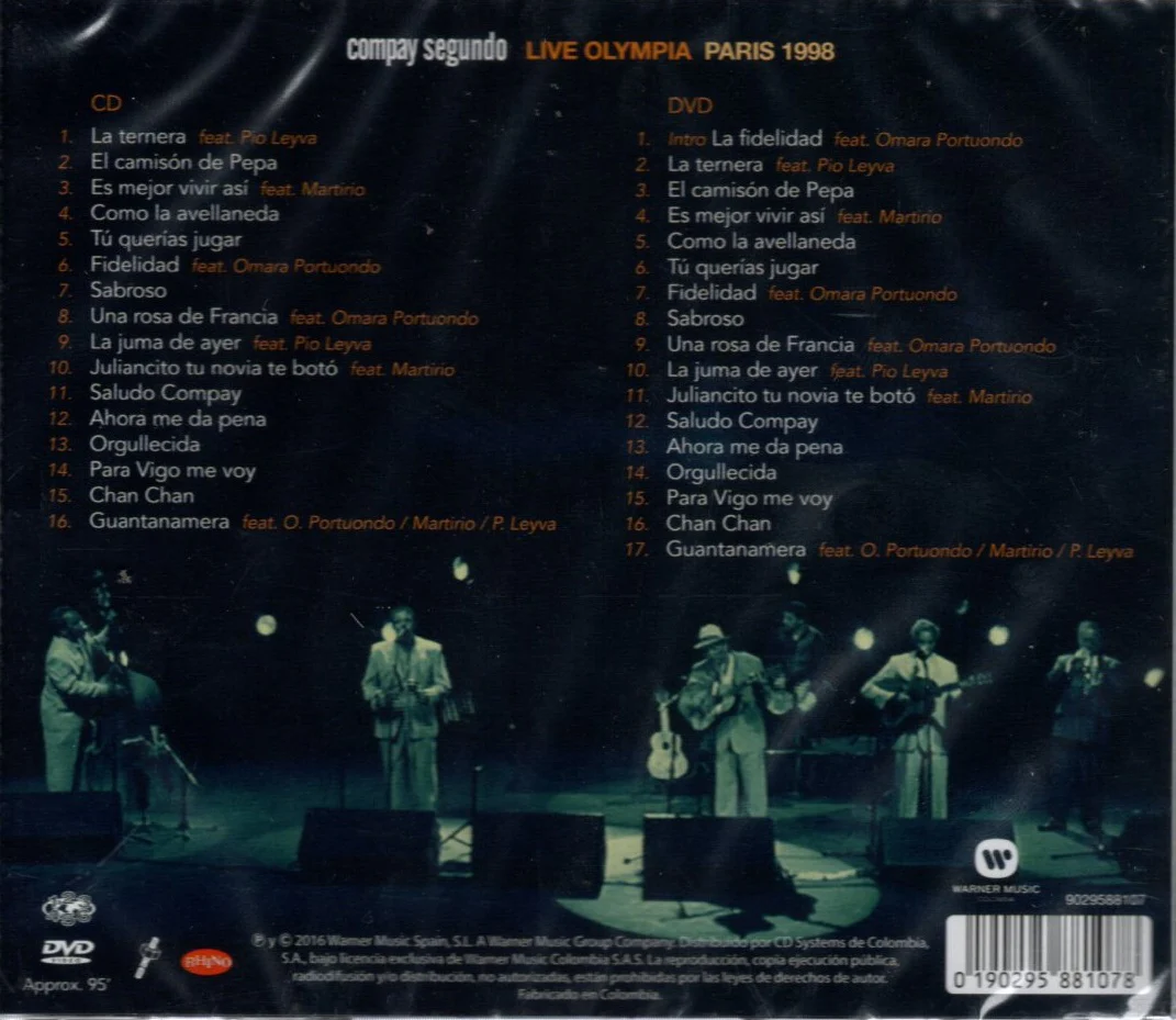 CD+DVD Compay Segundo - Live Olympia Paris 1998 - Image 2