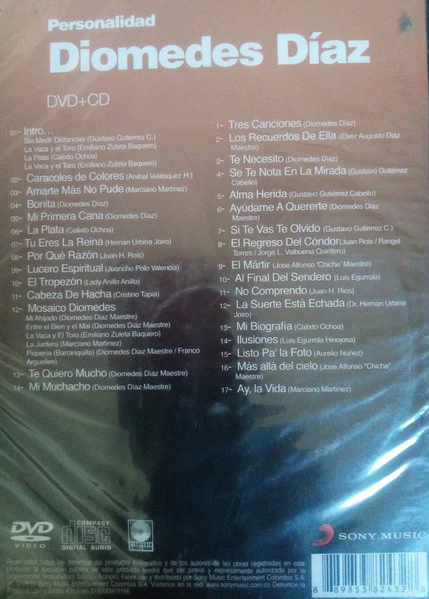 CD + DVD Diomedes Diaz – Personalidad Grandes Exitos - Image 2