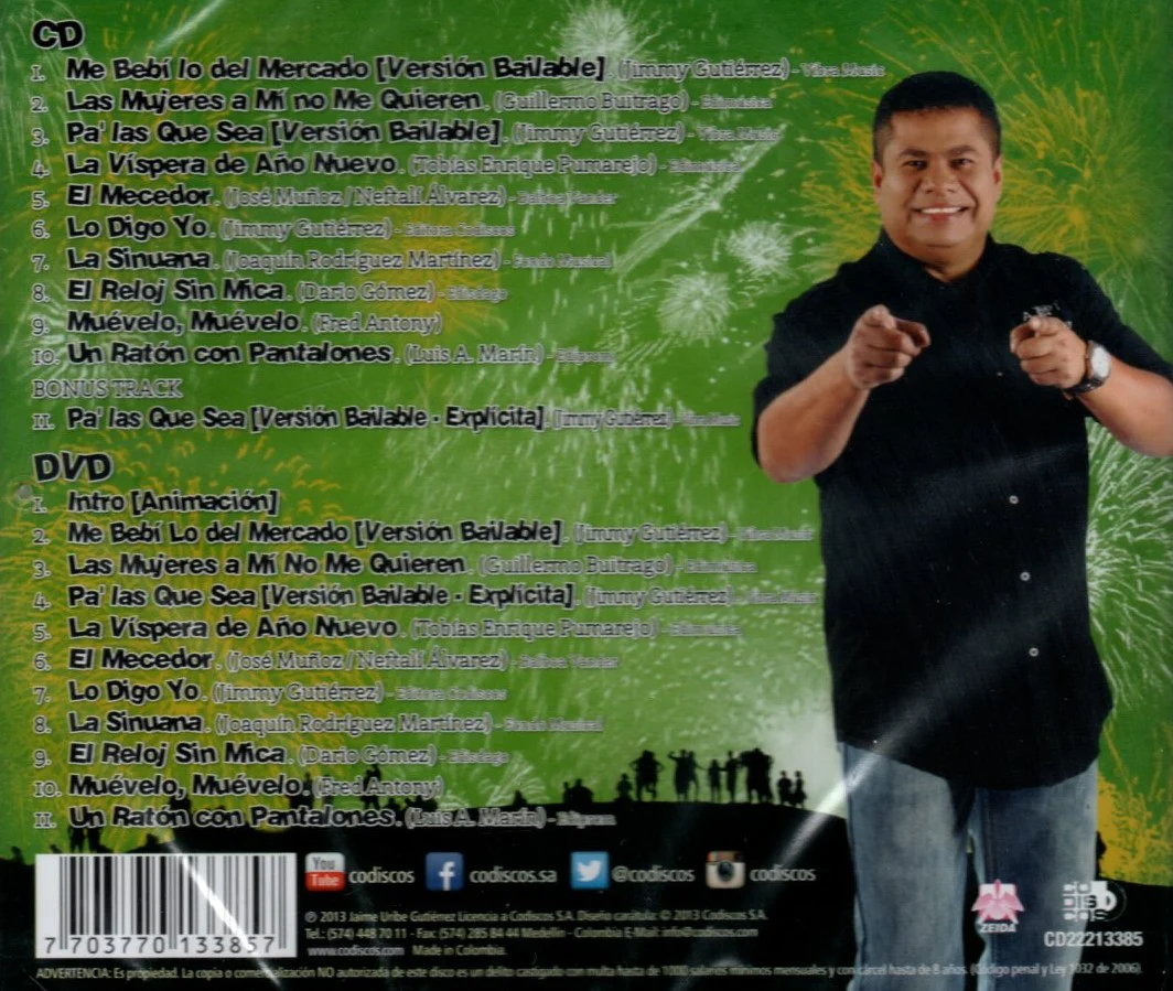 CD+DVD Jimmy Gutiérrez - De Parranda ¡Pa´ las que sea! - Image 2