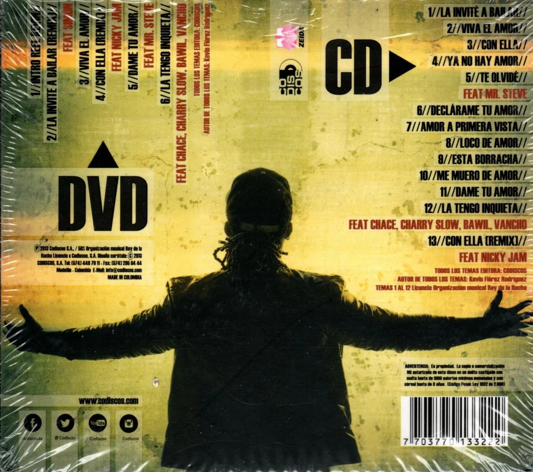 CD + DVD Kevin Flores - El rey del la champeta - Image 2