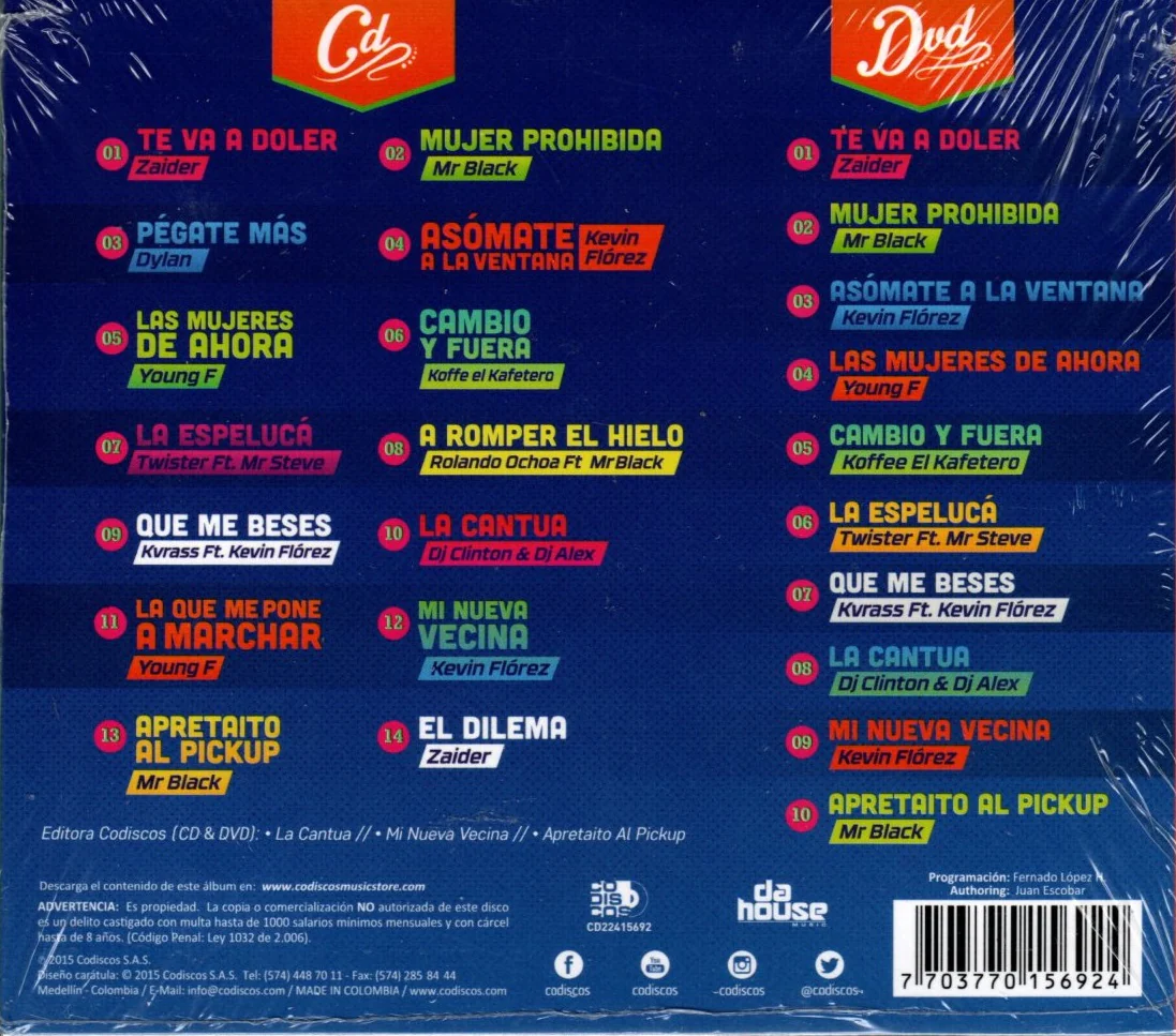 CD + DVD El Azote Urbano - La Champeta Esta De Moda - Image 2