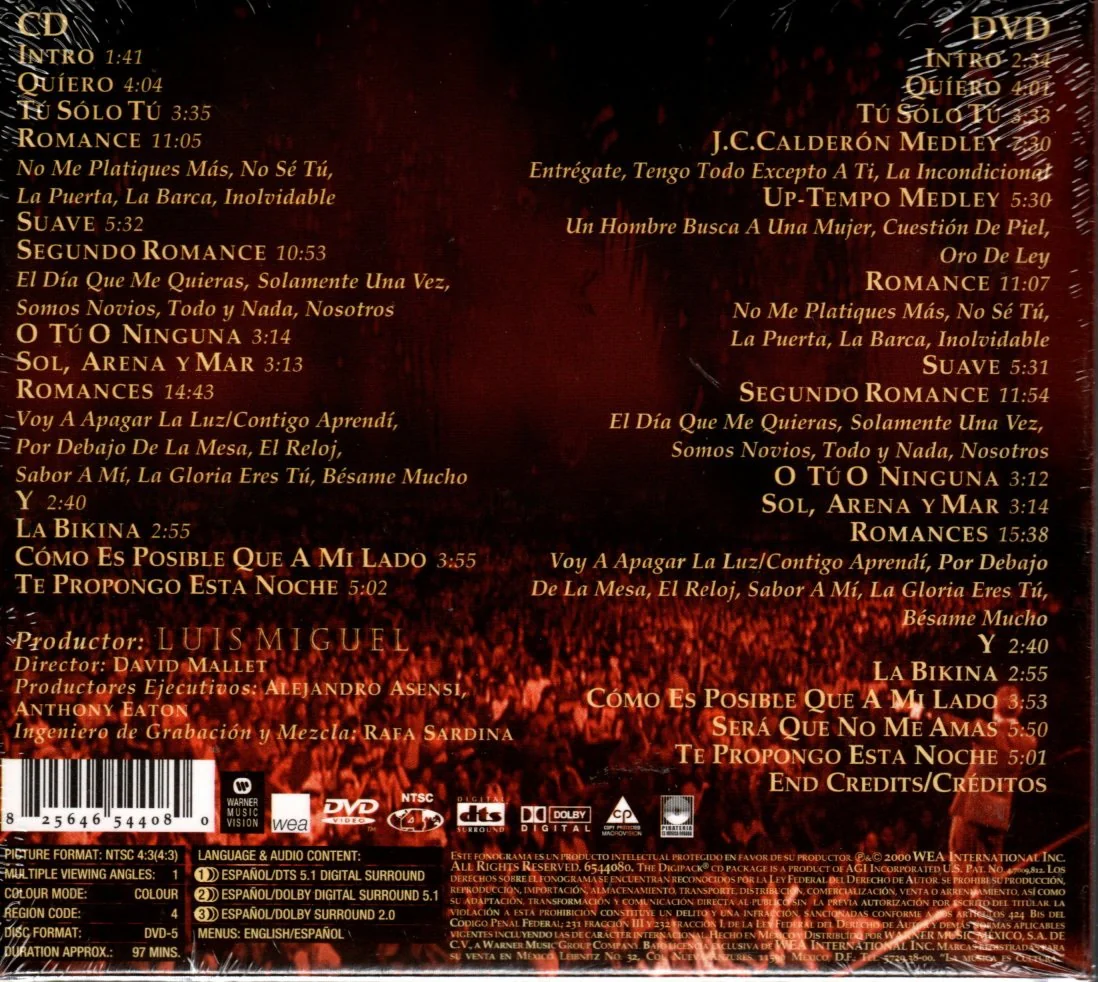 CD+DVD Luis Miguel - Vivo - Image 2