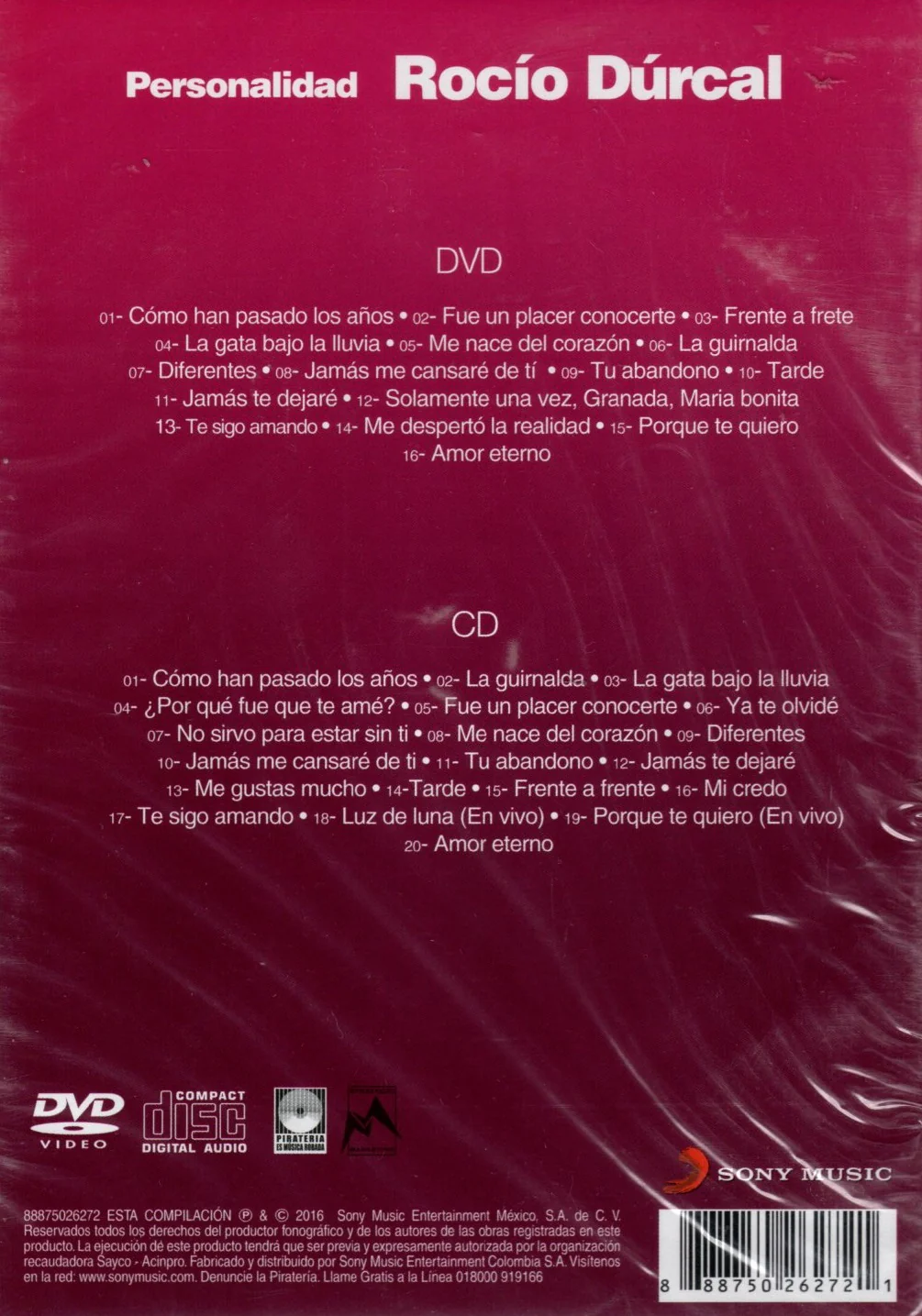 CD + DVD Rocío Dúrcal – Rocío Dúrcal - Image 2